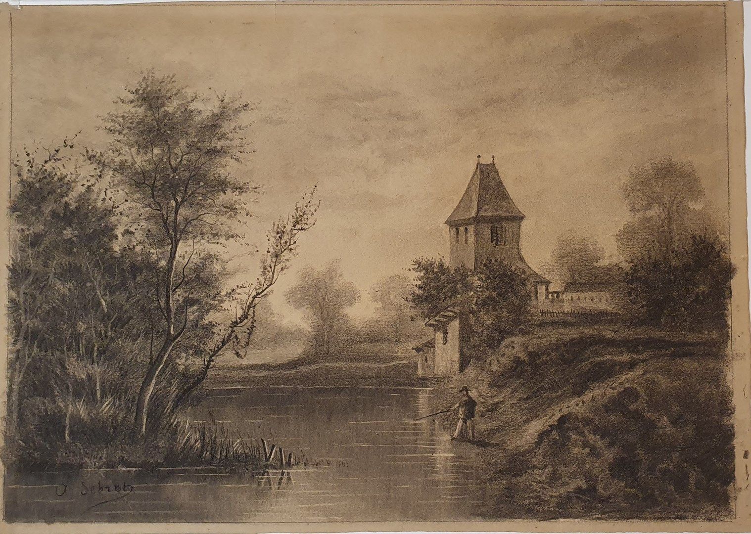 Null SEBRET A (XIX-XXth)

Fisherman on the river bank

Charcoal and estompe on p&hellip;
