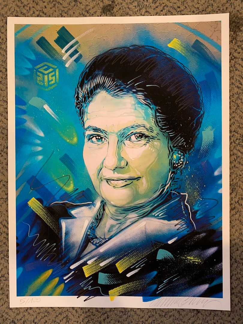 Null 
C215 (born in 1973)





Simone Veil 





Lithograph heightened by hand. &hellip;