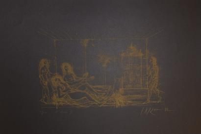 Null CARZOU Jean (1907-2000)

L'atrium II, 1982

Lithographie, signée et datée e&hellip;