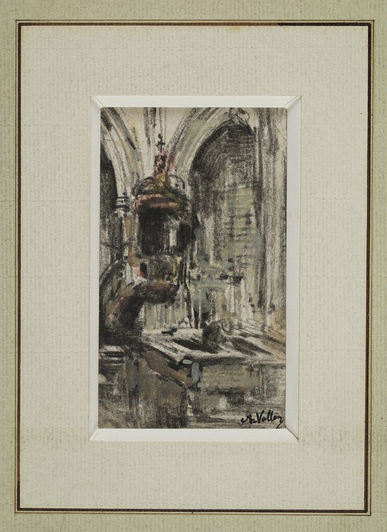 Null VOLLON Antoine, 1833-1900

Chaire à l'église - Intérieur d'église - Archite&hellip;