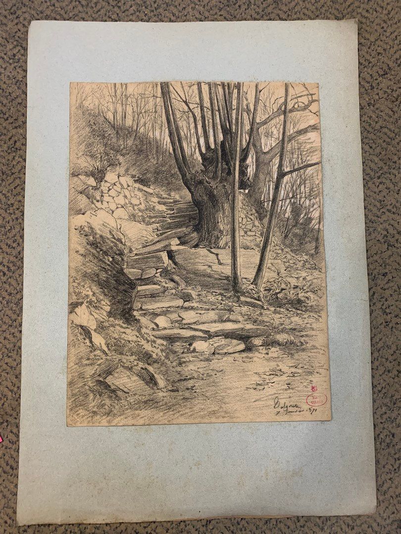 Null GIRAUD Charles, 1819-1892,

Contadina con ombrello - Scale nel bosco, 7 gen&hellip;