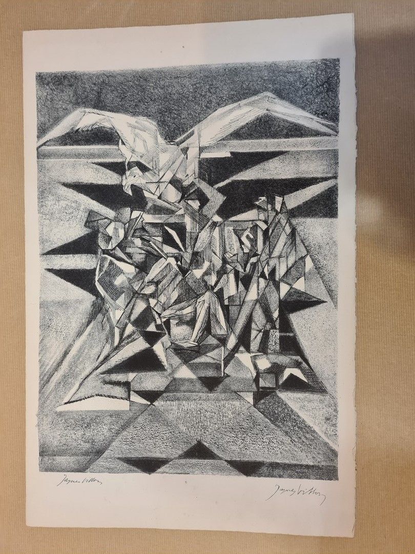 Null 维龙-雅克，后

离开普罗米修斯的鹰

版画上有签名的石版画

狐臭、光照

纸张：50 x 33 cm