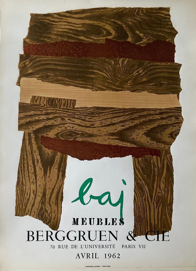 Null BAJ Enrico 

Affiche originale 1962 Mourlot imprimeur. 

Format 68 x 50 cm
