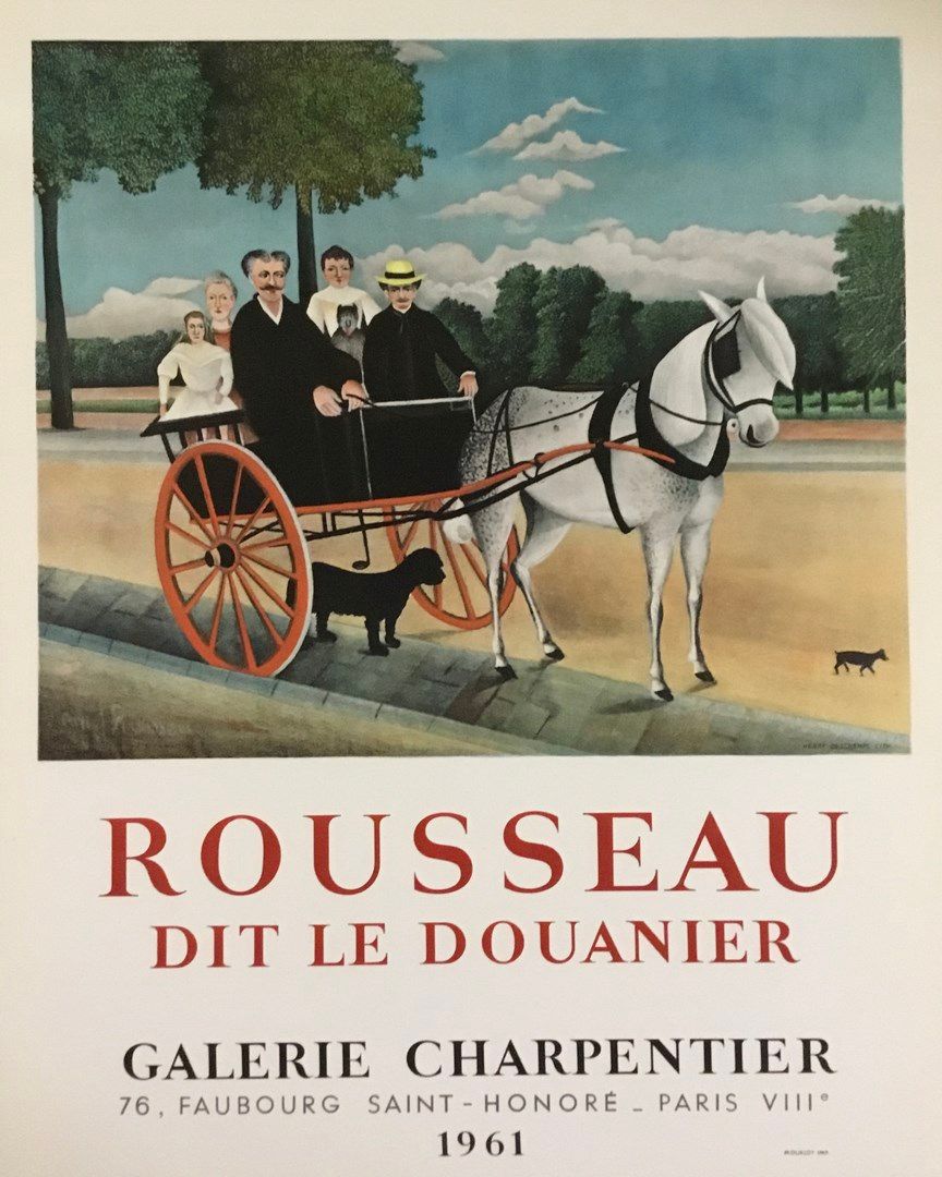 Null ROUSSEAU Henri "dit le Douanier" 

Affiche lithographie Mourlot 1961. 

For&hellip;