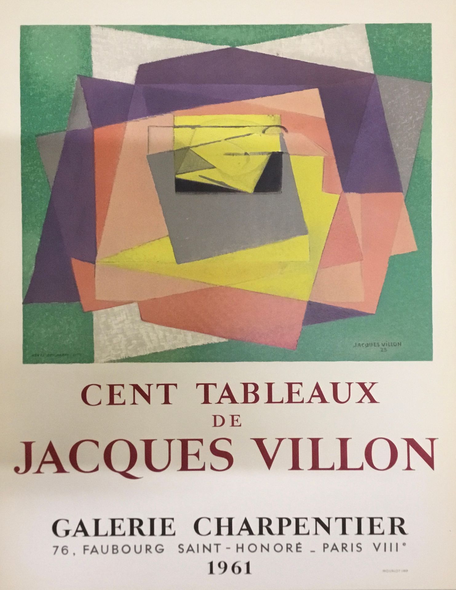 Null VILLON Jacques 

poster lithograph Mopurlot 1961 Henri DesChamps engraver.
&hellip;