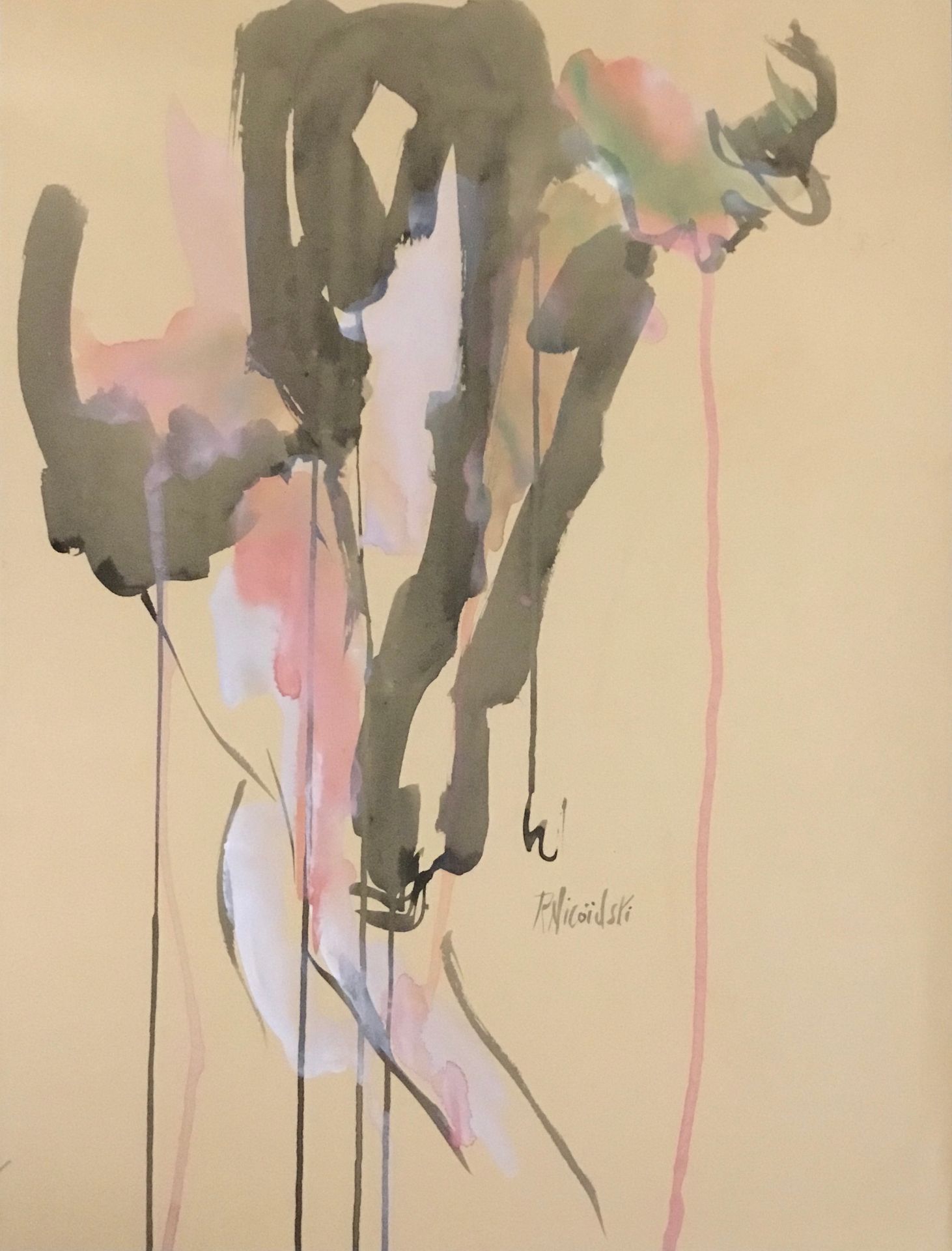 Null NICOIDSKI Robert 

Gouache und Aquarell, unten rechts signiert. 

Format 63&hellip;