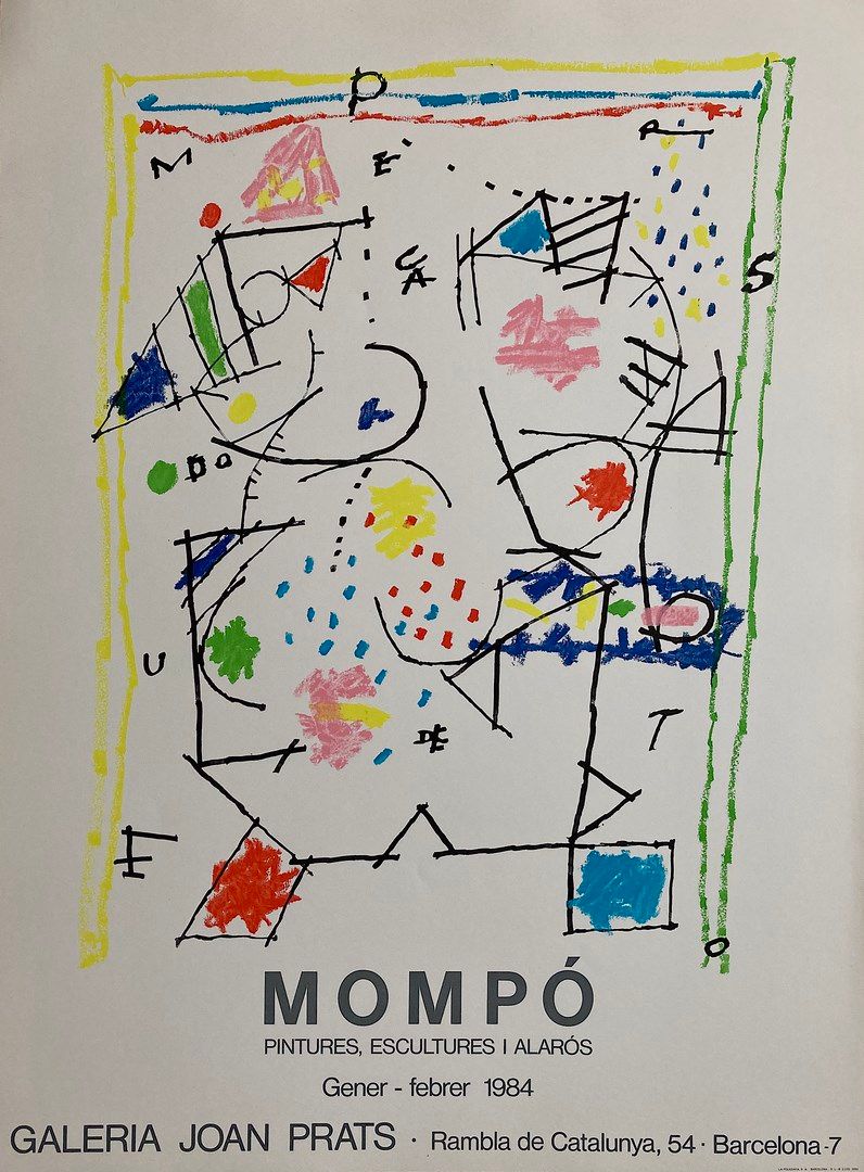 Null MOMPÒ Manuel Hernández

Original poster lithograph 1984 

Format 70 x 55 cm&hellip;
