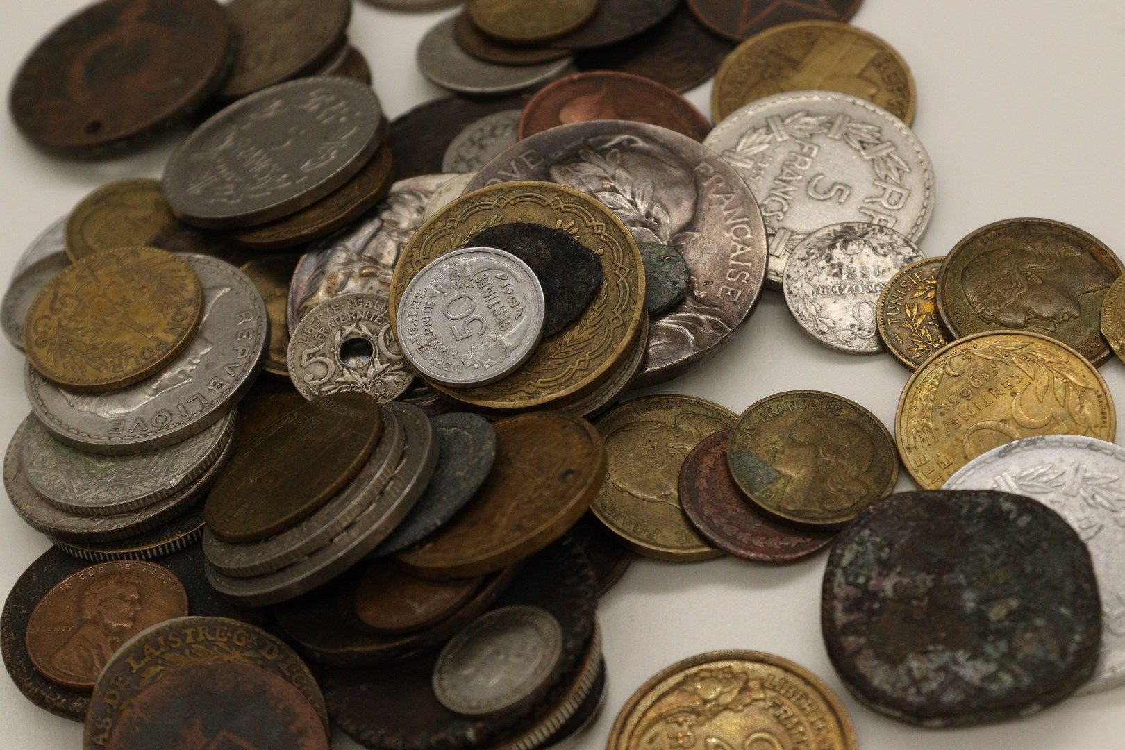 Null Lote de monedas francesas y extranjeras desde el Antiguo Régimen hasta el s&hellip;