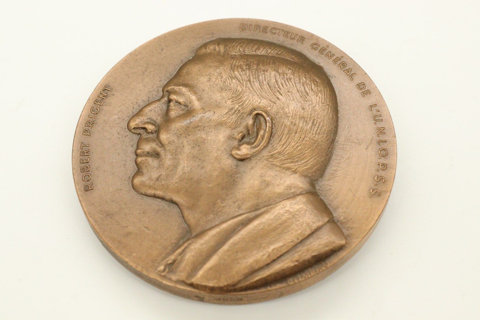 Null Table medal in bronze

Obverse: left profile of Robert Prigent general mana&hellip;