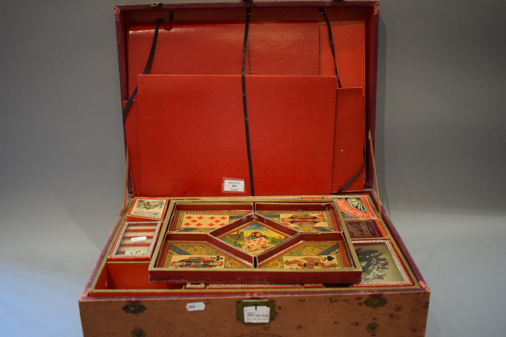Null Caja de juegos de 2 pisos con juegos de mesa de paciencia "El manzano encan&hellip;