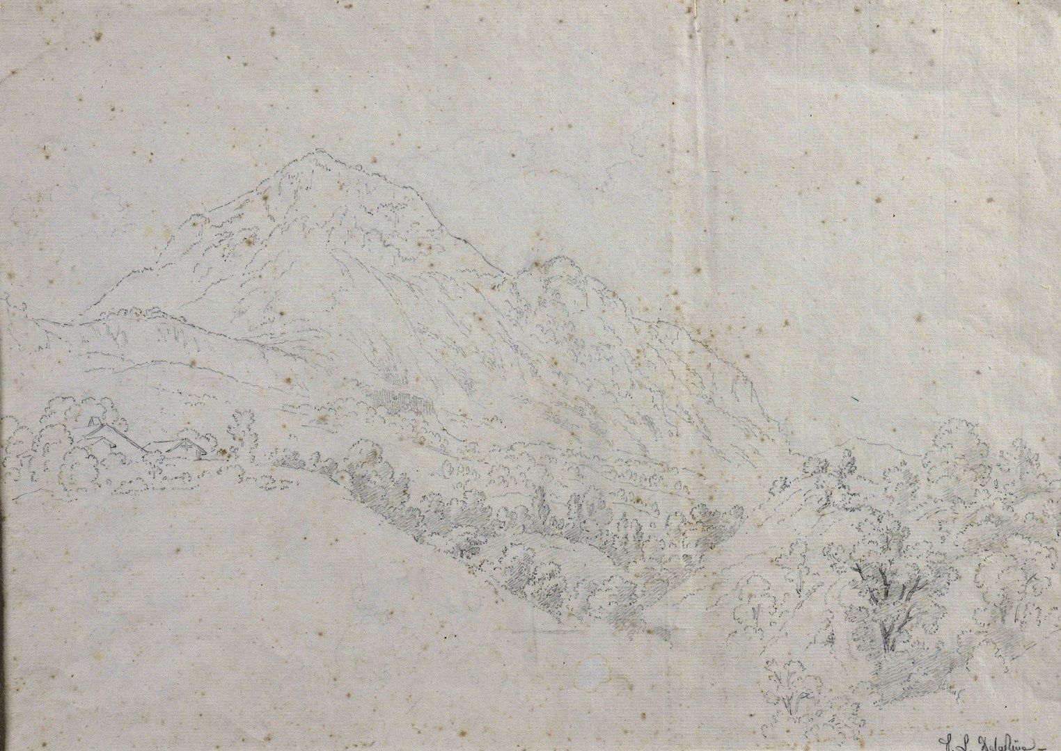 Null DE la RIVE Pierre-Louis 

日内瓦1753 - 普雷辛格1817



1 - 山脚下的林间谷地



黑石。水印为皇冠上的百&hellip;