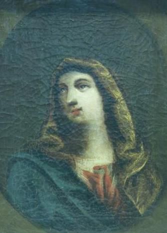 Null 17世纪的法国学校

让-达雷特的追随者



绘有椭圆的圣母半身像。

帆布。



高度：36.5厘米36.5 - 宽度 : 27 cm。修复