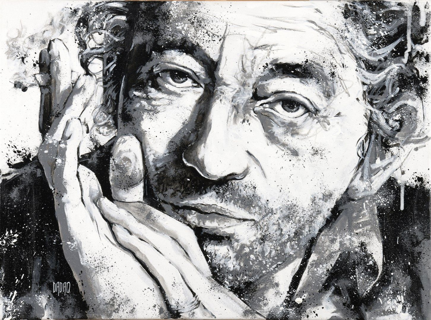 Null DADAO (né en 1984)

Serge Gainsbourg, 2022

Technique mixte sur toile 

Sig&hellip;
