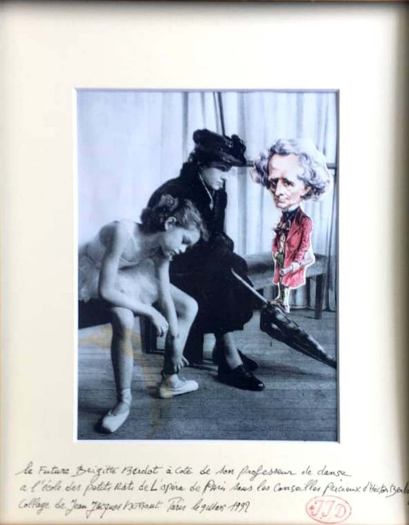 Null 
德布特-让-雅克 (生于1940年)

年轻的碧姬-芭铎在她的舞蹈老师旁边

照片蒙太奇，由艺术家在装裱上加注说明和印章 

装裱后的作品尺寸：32&hellip;