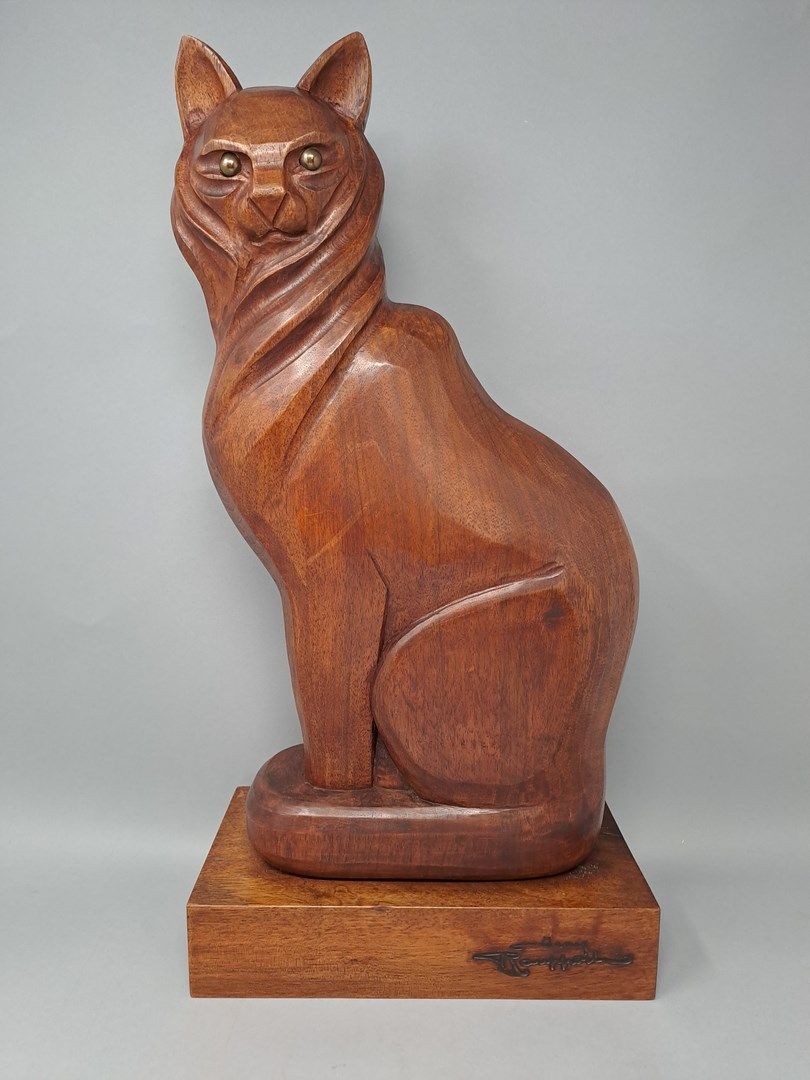 Null Jean ROUPPERT (1887-1979)

le chat 

Sculpture en bois, signature au fer

c&hellip;