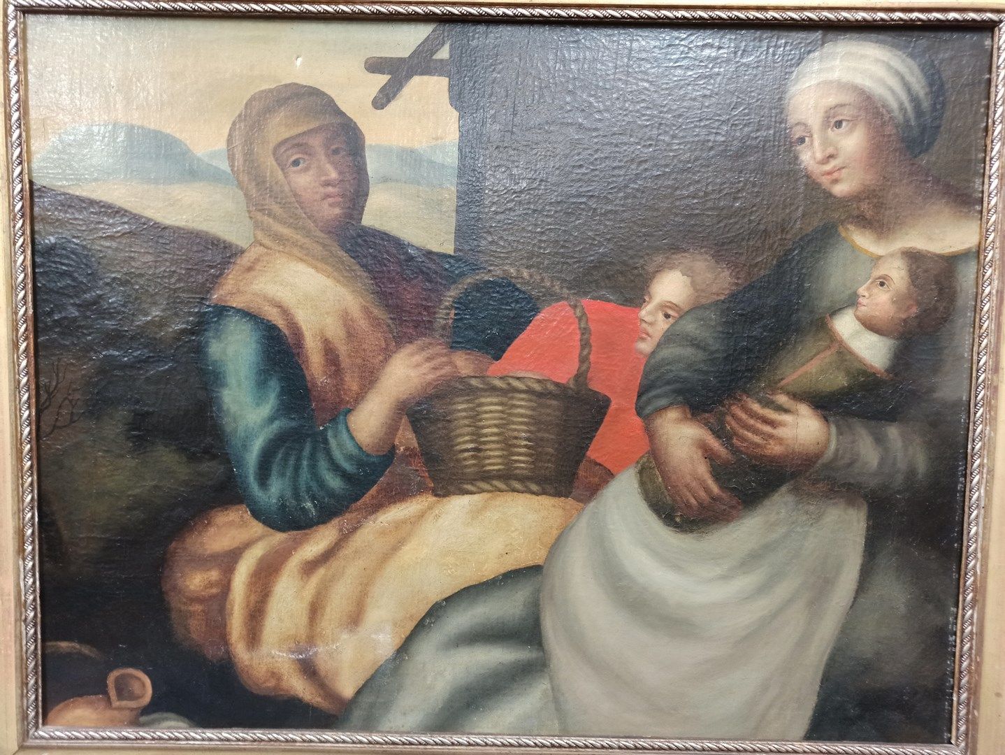 Null 意大利北部 17世纪末-18世纪初



乡村妇女和儿童

布面油画原作。(在背面，加固帆布的元素；现代衬里边框；修复；旧清漆被弄脏)



H.69&hellip;