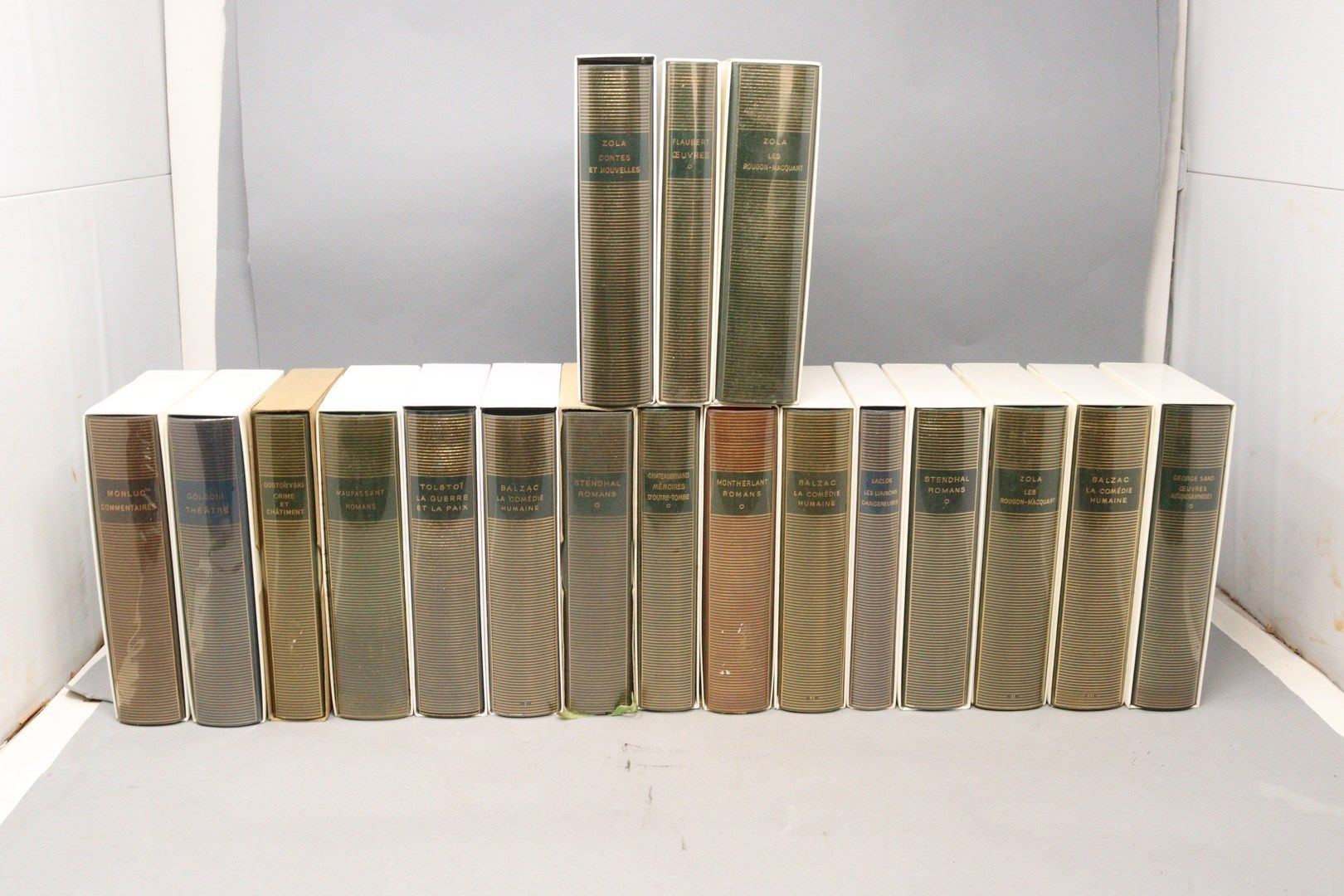 Null Strong lot of 18 Pleiades books with slipcases including:

- STENDHAL, "Rom&hellip;