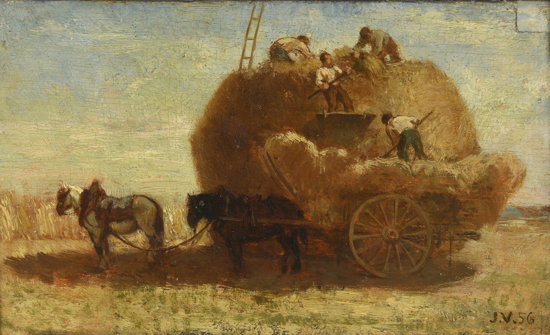 Null VEYRASSAT Jules Jacques, 1828-1893

La cosecha de heno, 1856

óleo sobre ta&hellip;