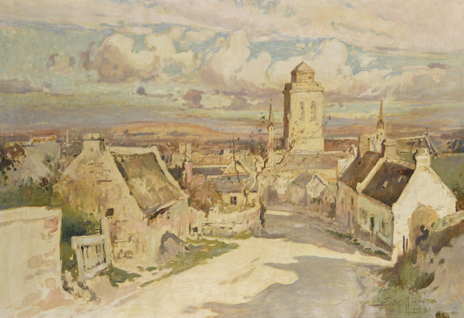 Null VILLON Eugène, 1879-1951

Locronan, Bretagne, 1931

huile sur toile (infime&hellip;