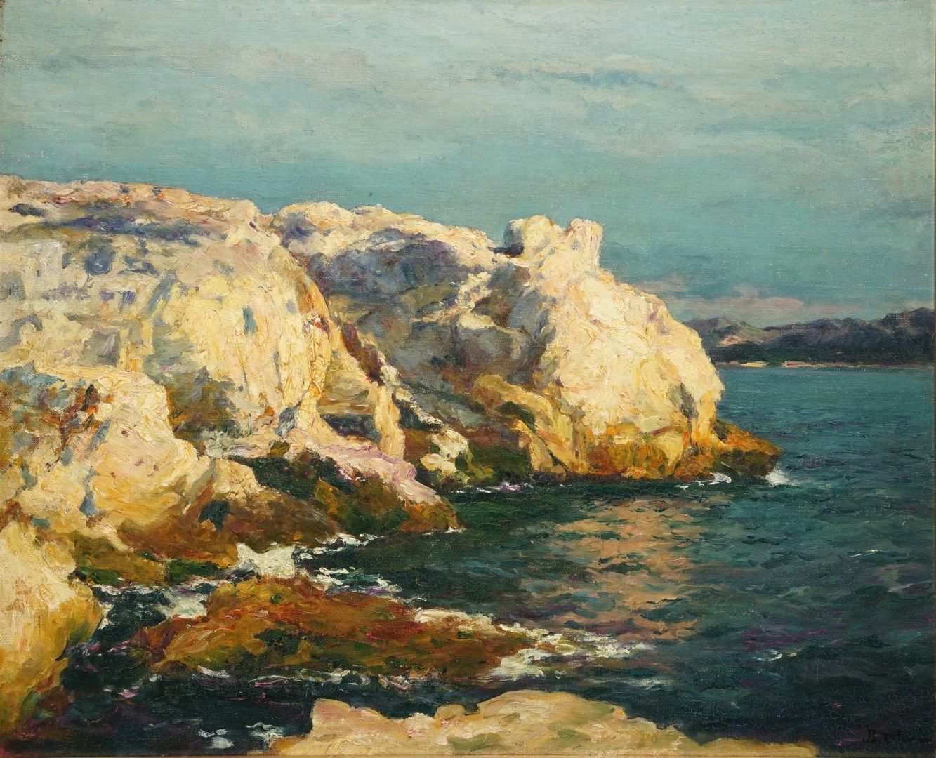 Null OLIVE Jean-Baptiste, 1848-1936

Côte rocheuse près de Marseille

huile sur &hellip;