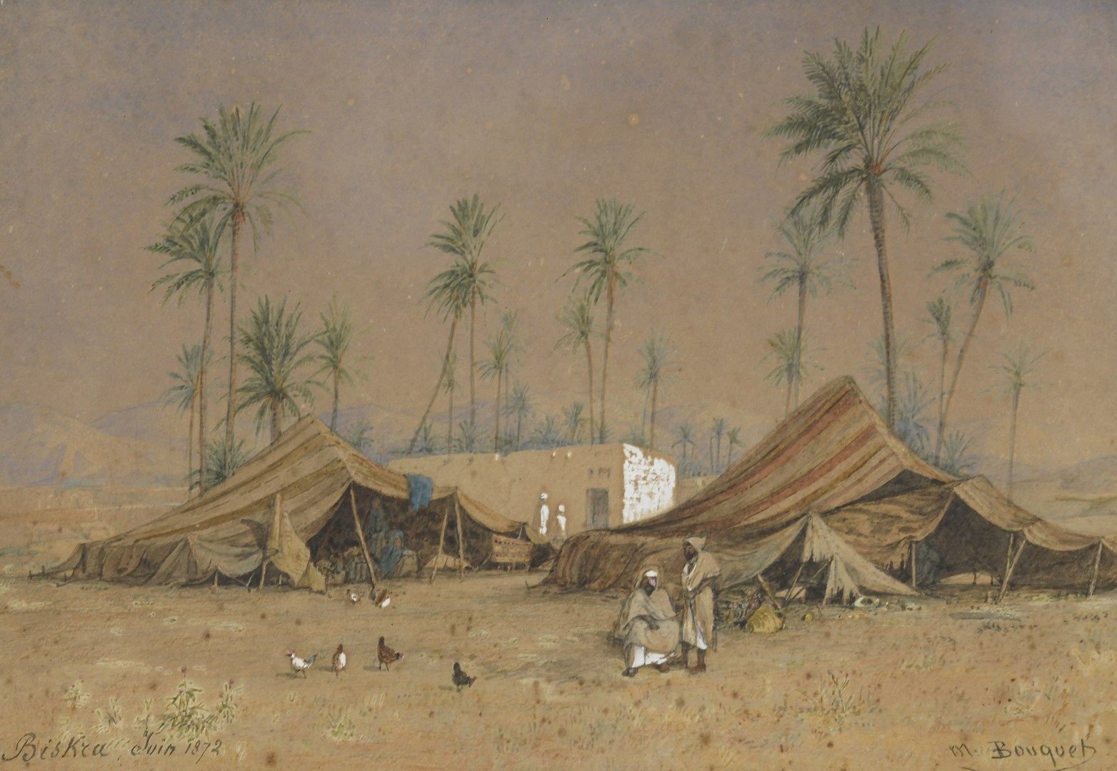 Null BOUQUET Michel, 1807-1890

Encampment in Biskra, June 1872

watercolor and &hellip;