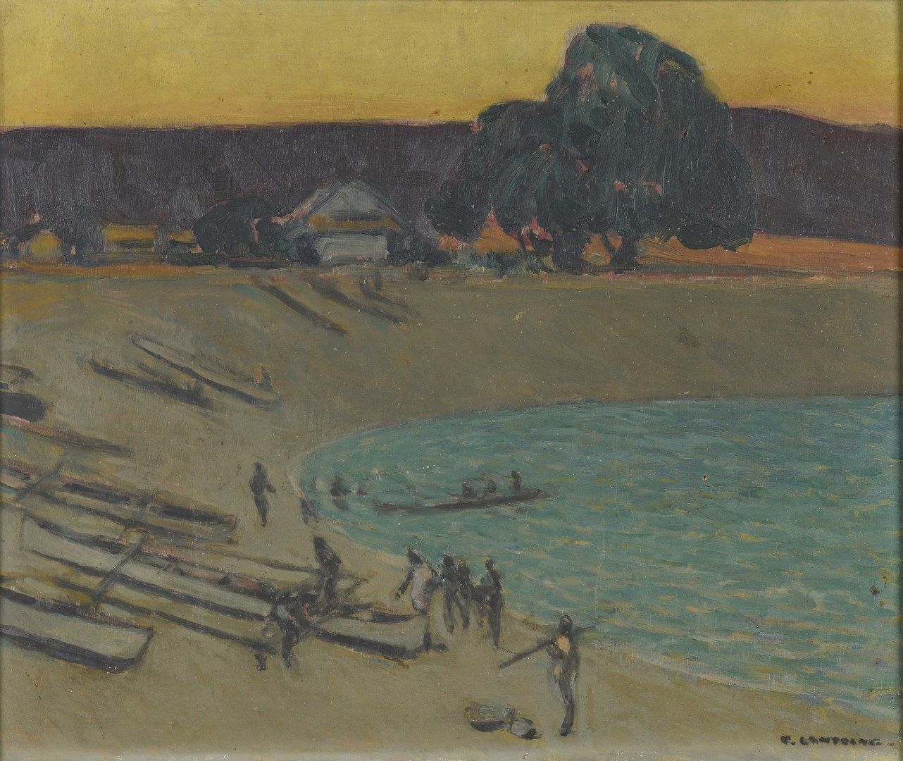 Null LANTOINE Fernand, 1876-1955

The Onilahy River, St Augustin, evening, south&hellip;