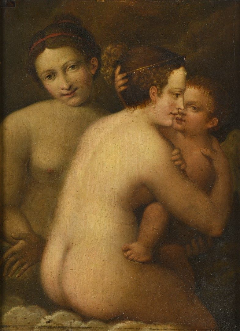 Null ESCUELA FRANCESA del siglo XIX



Venus, una compañera y Cupido.

Óleo sobr&hellip;
