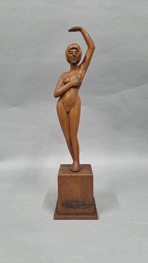 Null Jean ROUPPERT (1887 - 1979)

« Femme au bras levé ». Taille directe monoxyl&hellip;