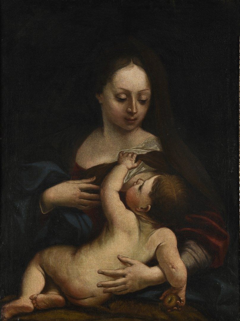 Null 17世纪的意大利学校



圣母与圣婴

布面油画 (在背面右下方有一小块加固物。有些修复)



H.98,5 - W. 72 cm



镀金和雕&hellip;