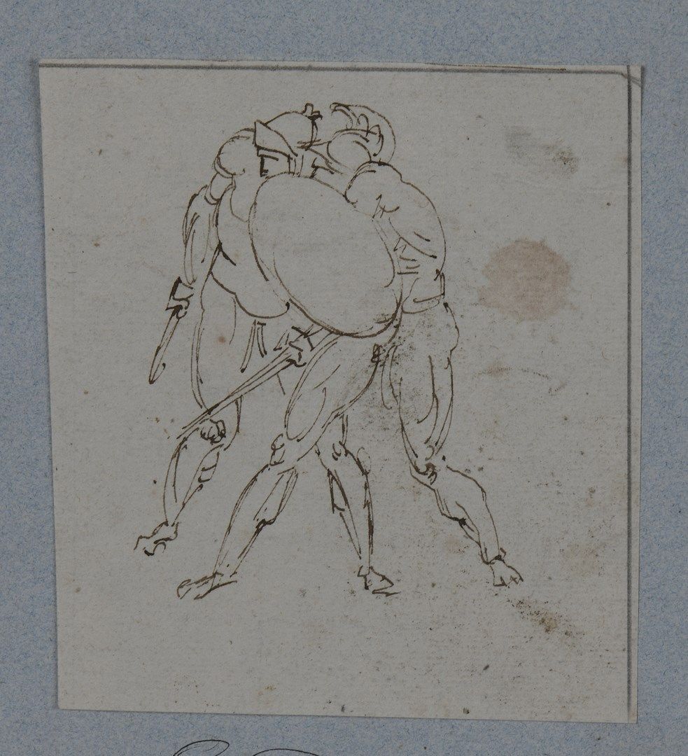 Null DAVID Jacques Louis (attribué à)				

1748 - 1825



Etude de deux soldats &hellip;