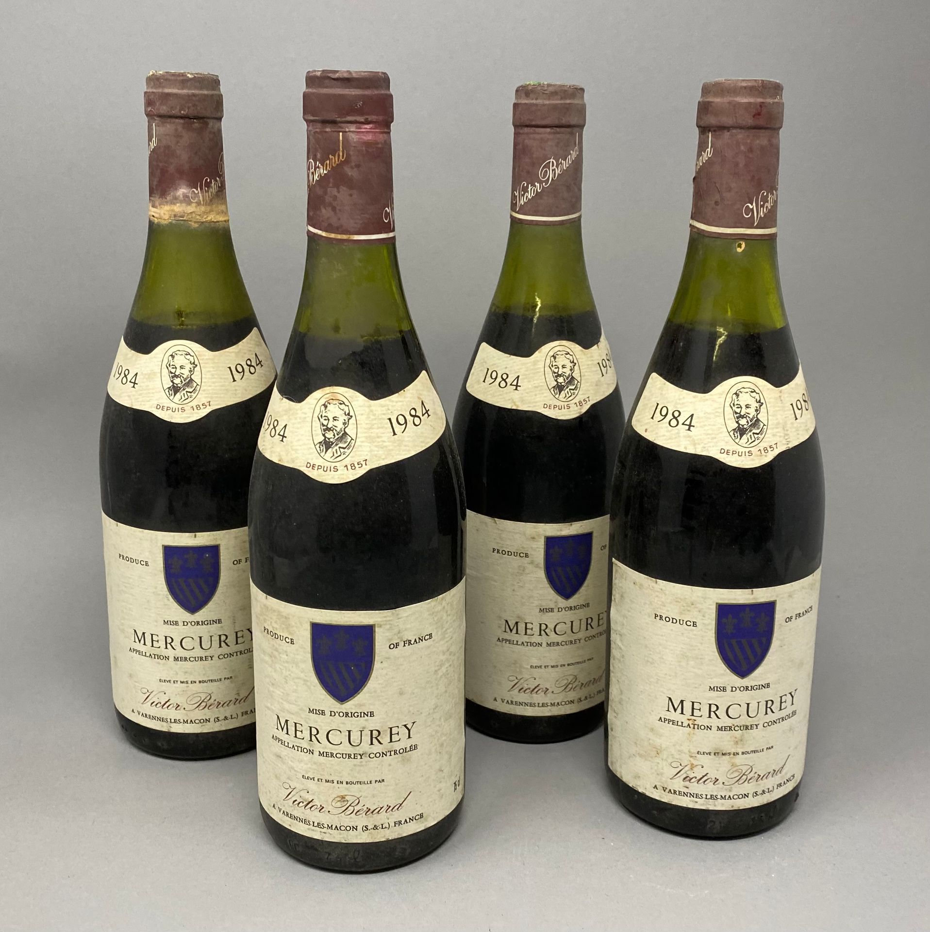 Null MERCUREY, Victor Bérard, 1984.
4 bouteilles, NLB.