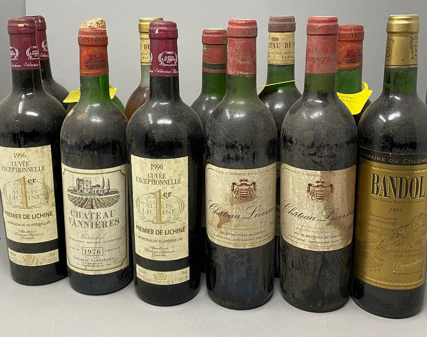 Null Set of 12 bottles including Bandol, Chateau de Pibarnon, Chateau Vannière a&hellip;