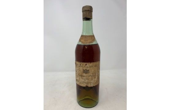 Null CAMUS Frères，干邑，上等香槟1878，水平（在年份标签的极限），标签磨损，铅封下可见软木塞