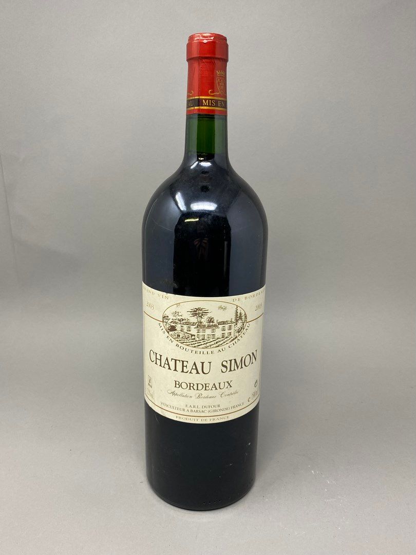 Null 1 Flasche Bordeaux Chateau Simon 2003