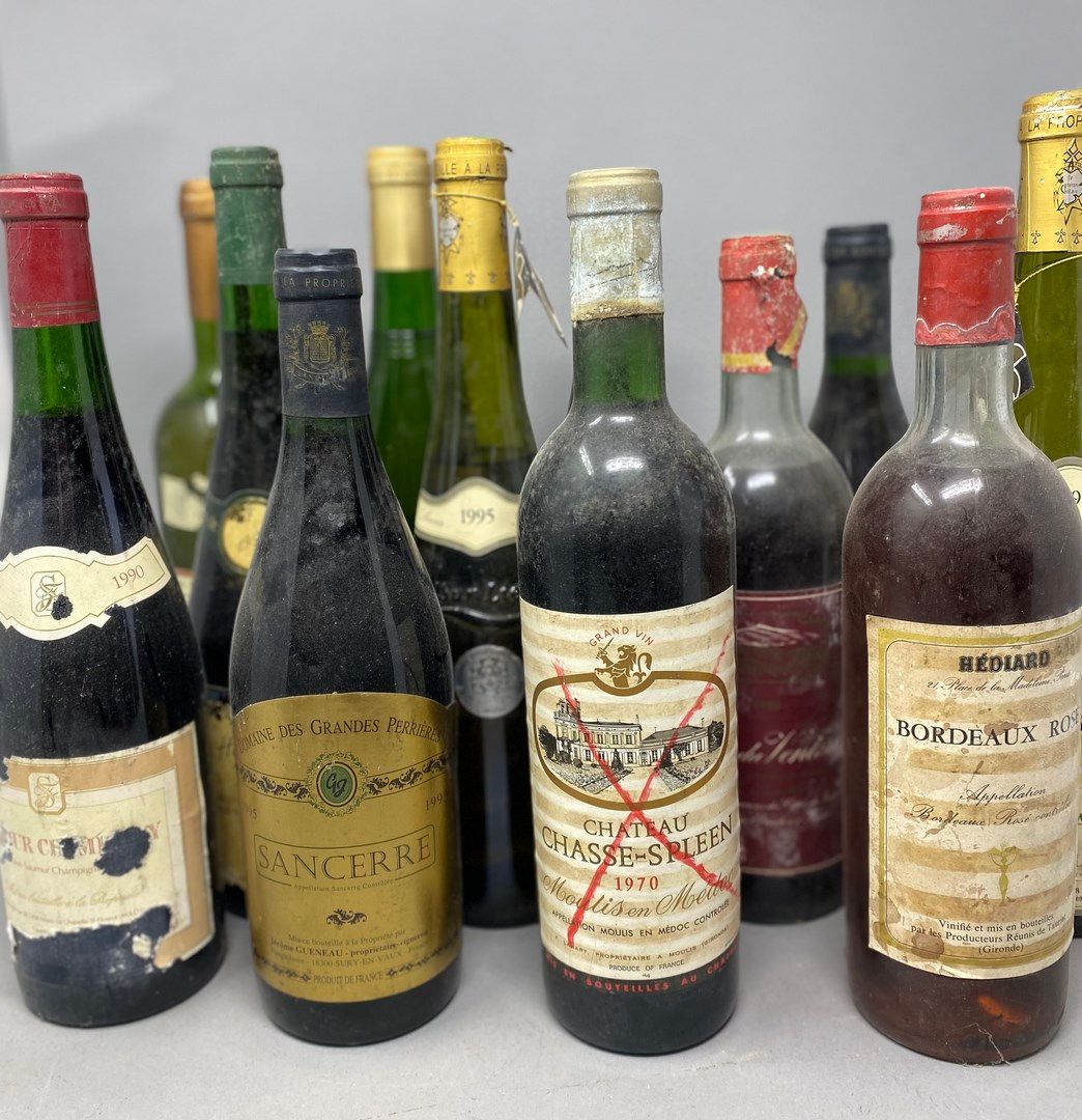 Null 一盒14瓶葡萄酒，主要是卢瓦尔河的葡萄酒，包括2瓶1995年的桑塞尔酒（Sancerre domaine des Grandes Perrières）&hellip;
