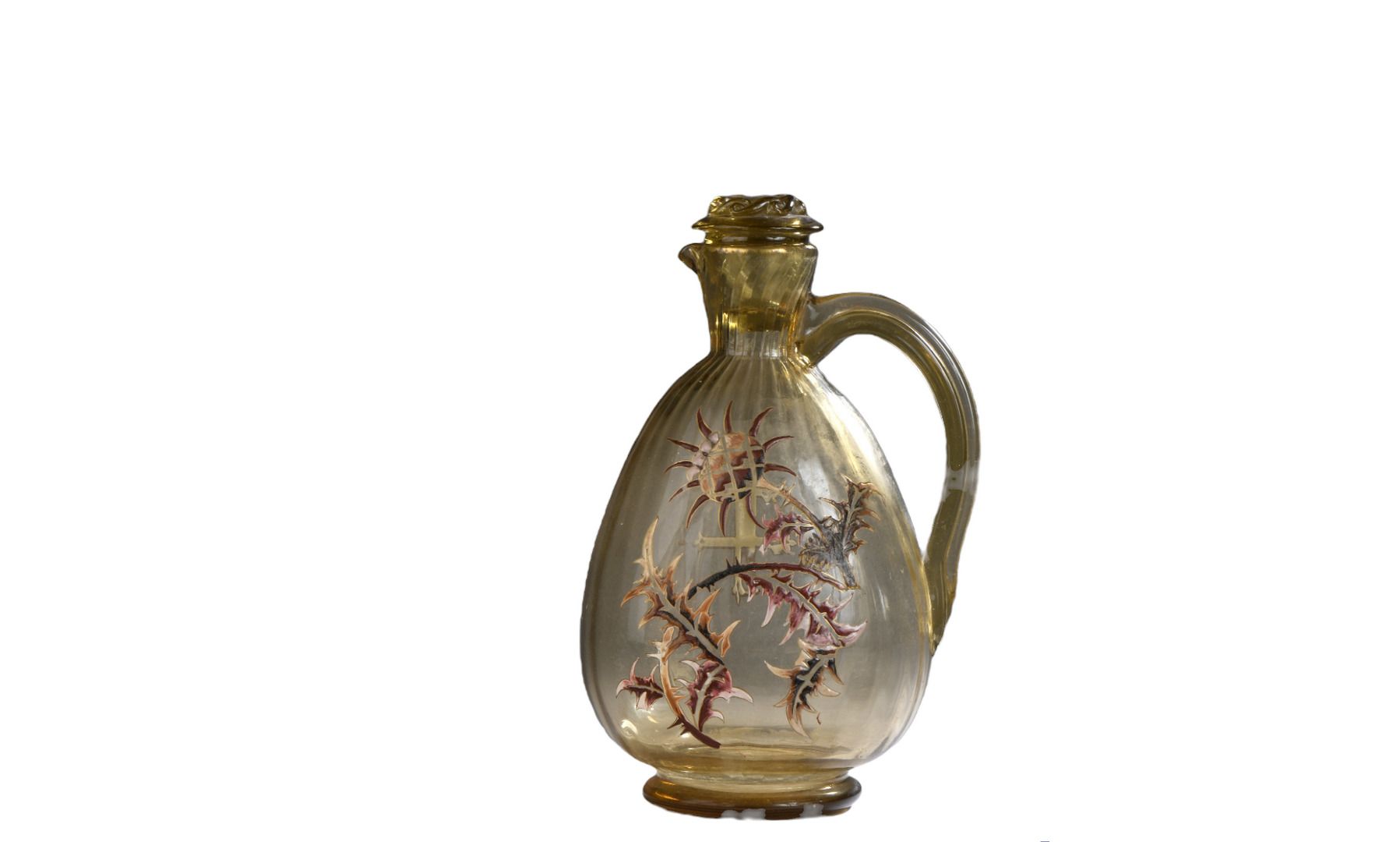 Null Emile GALLE (1846 - 1904) 
Pitcher and its original stopper with detached s&hellip;