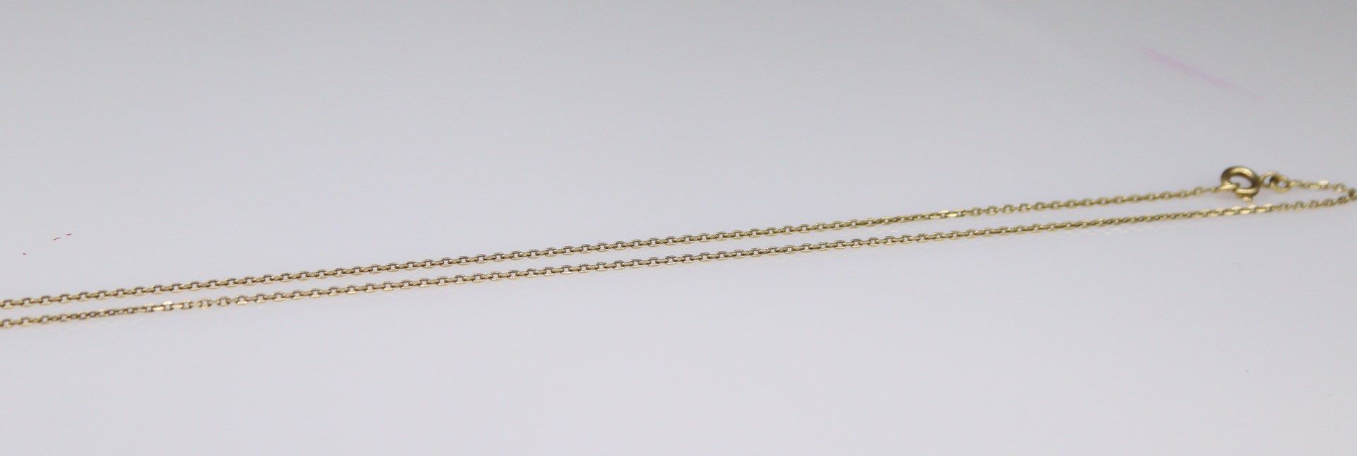 Null Chain in yellow gold 18k (750) with mesh forçat. 
Around the neck : 50 cm. &hellip;