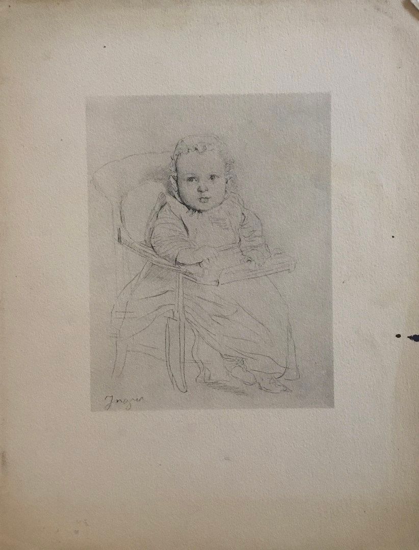 Null INGRES Jean Auguste Dominique 
5 reproductions of drawings in phototype on &hellip;