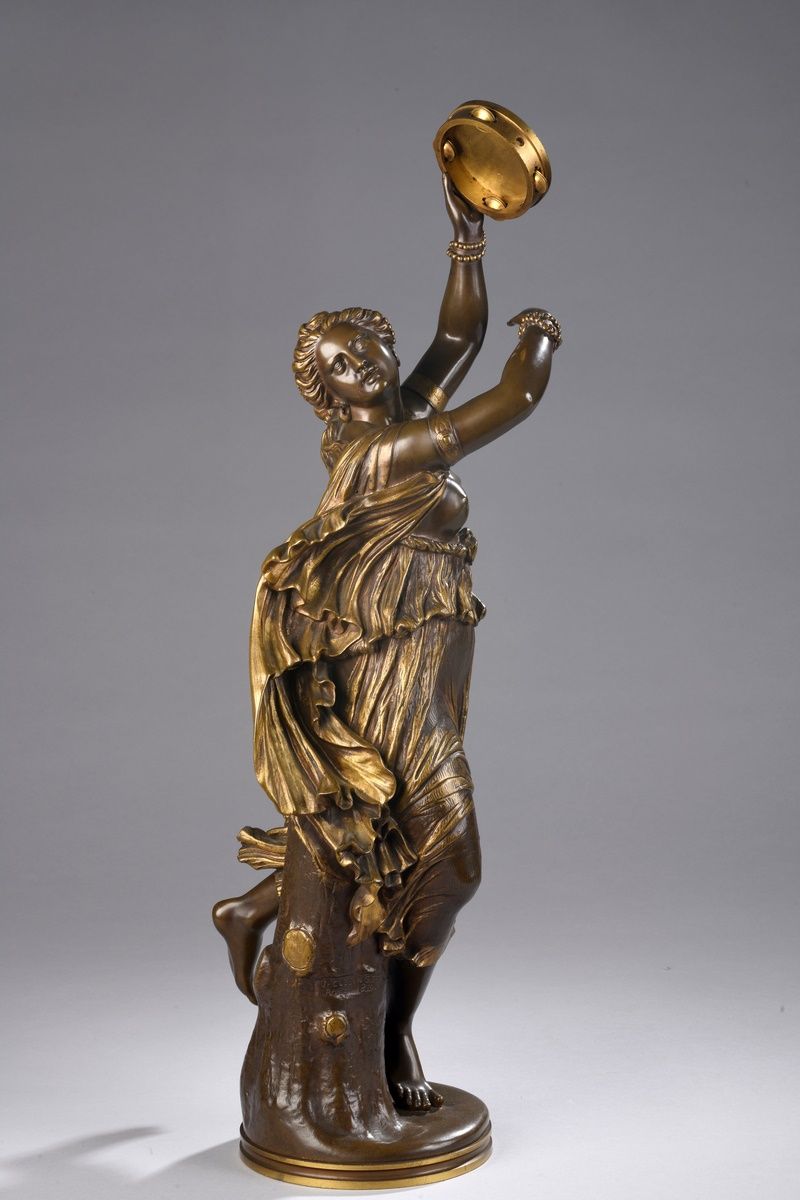 Null CLÉSINGER Jean-Baptiste, 1814-1883
Zingara
bronze with medal and gold patin&hellip;