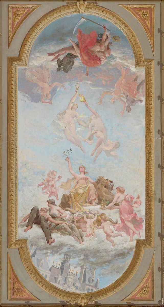 Null ANONYMOUS FRENCH SCHOOL 19th century
Allegorical composition with the Hôtel&hellip;