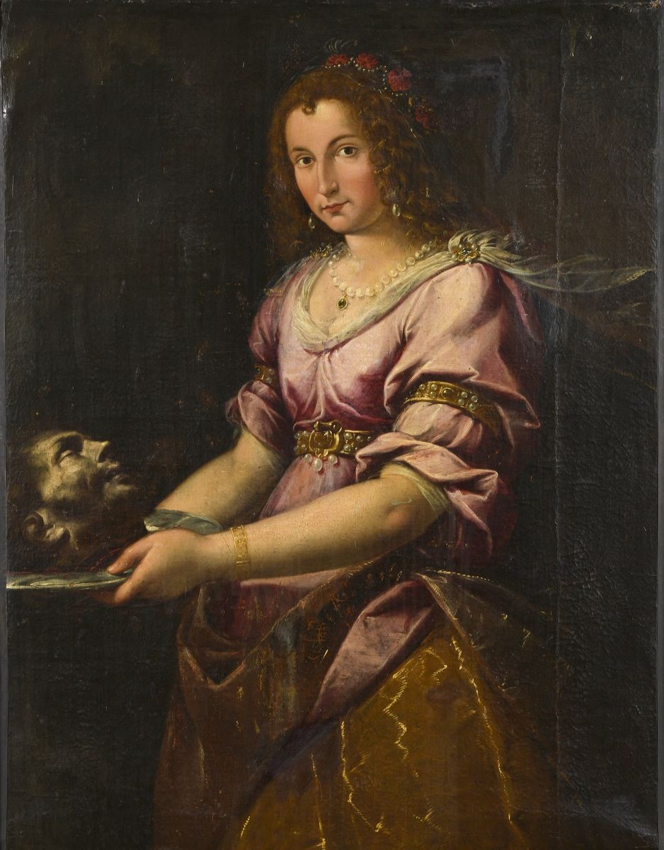 Null ALLORI Cristofano (Entourage de) 
Florence 1577 - id. ; 1621

Salomé.

Huil&hellip;
