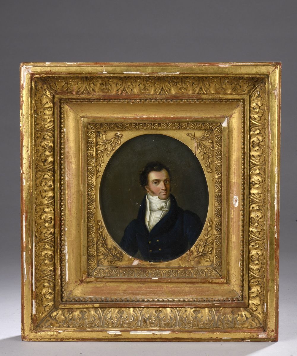 Null 法国学校 19世纪的前三分之一
让-巴蒂斯特-伊萨贝（1767 - 1855）的周围环境

穿着白衬衫、马甲和领带的男子肖像，他被称为奥古斯丁-德-佩&hellip;