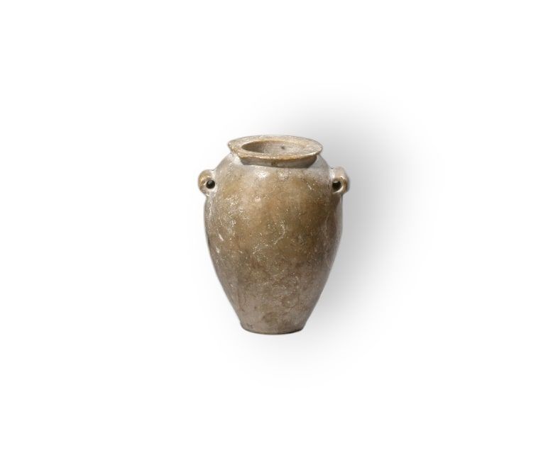 Null Vase mit eiförmigem Bauch, flachem diskoidem Boden, flacher horizontaler Li&hellip;
