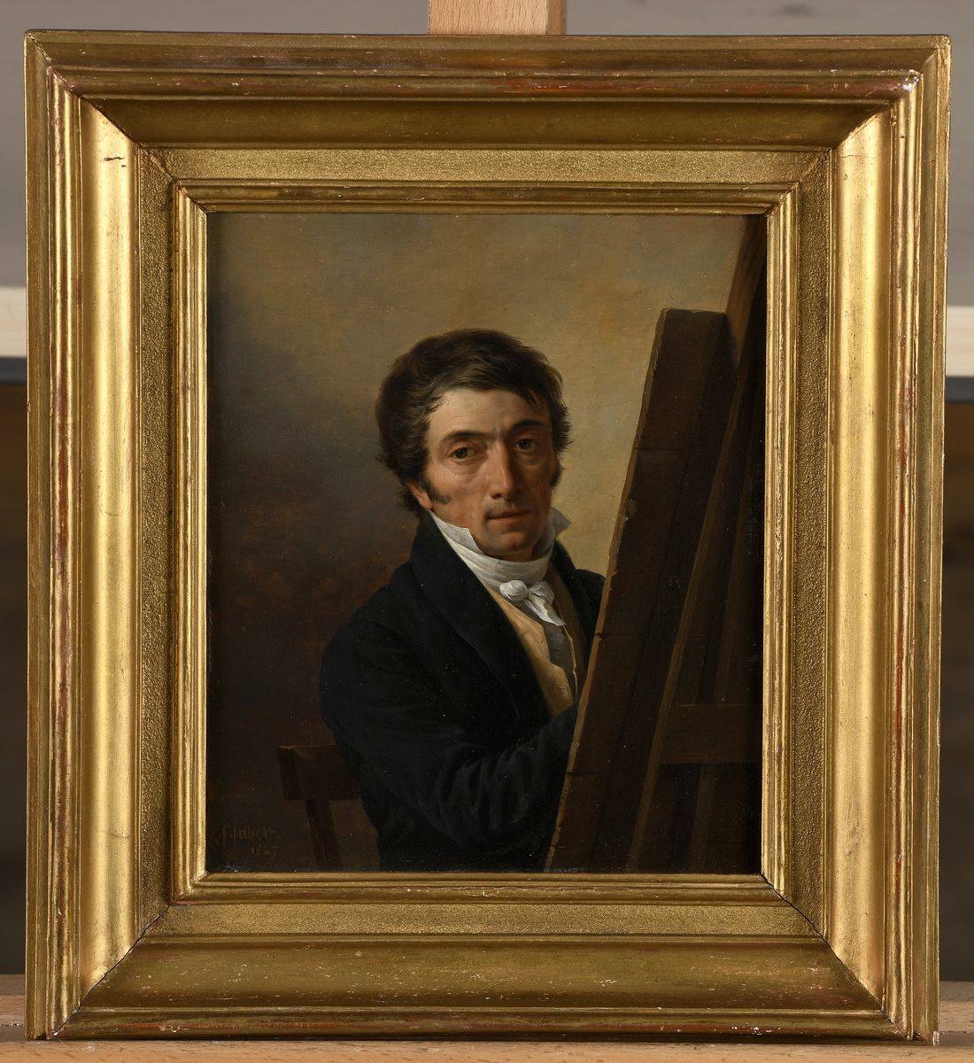 Null FABER Friedrich Theodor
Brüssel 1782 - id.; 1844

Selbstbildnis an der Staf&hellip;