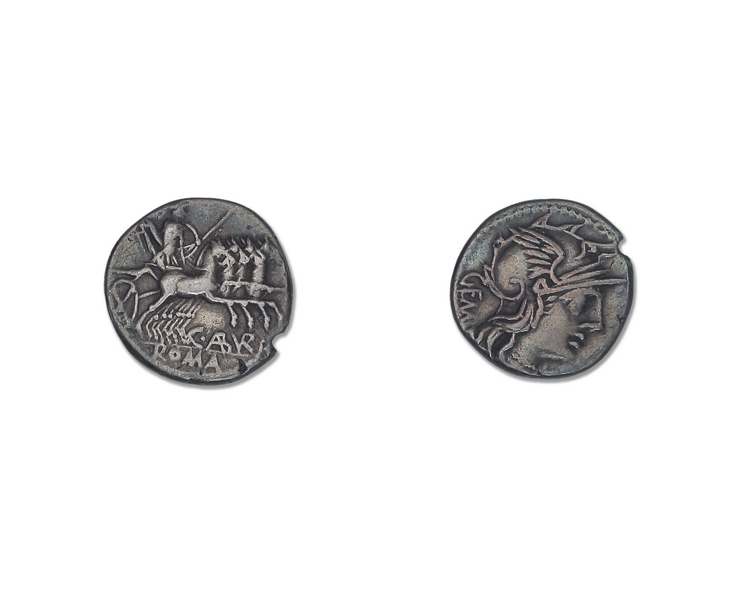 Null REPUBLIQUE ROMAINE 
Denier argent d'argent à la tête casquée ABURIA (130 av&hellip;