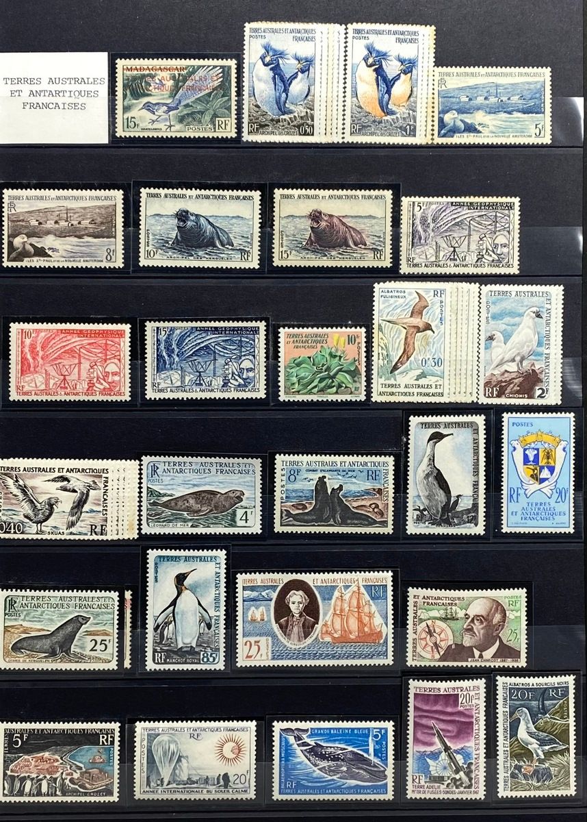 Null FRENCH SOUTHERN AND ANTARCTIC LANDS
Complete set, post and airmail, up to 2&hellip;