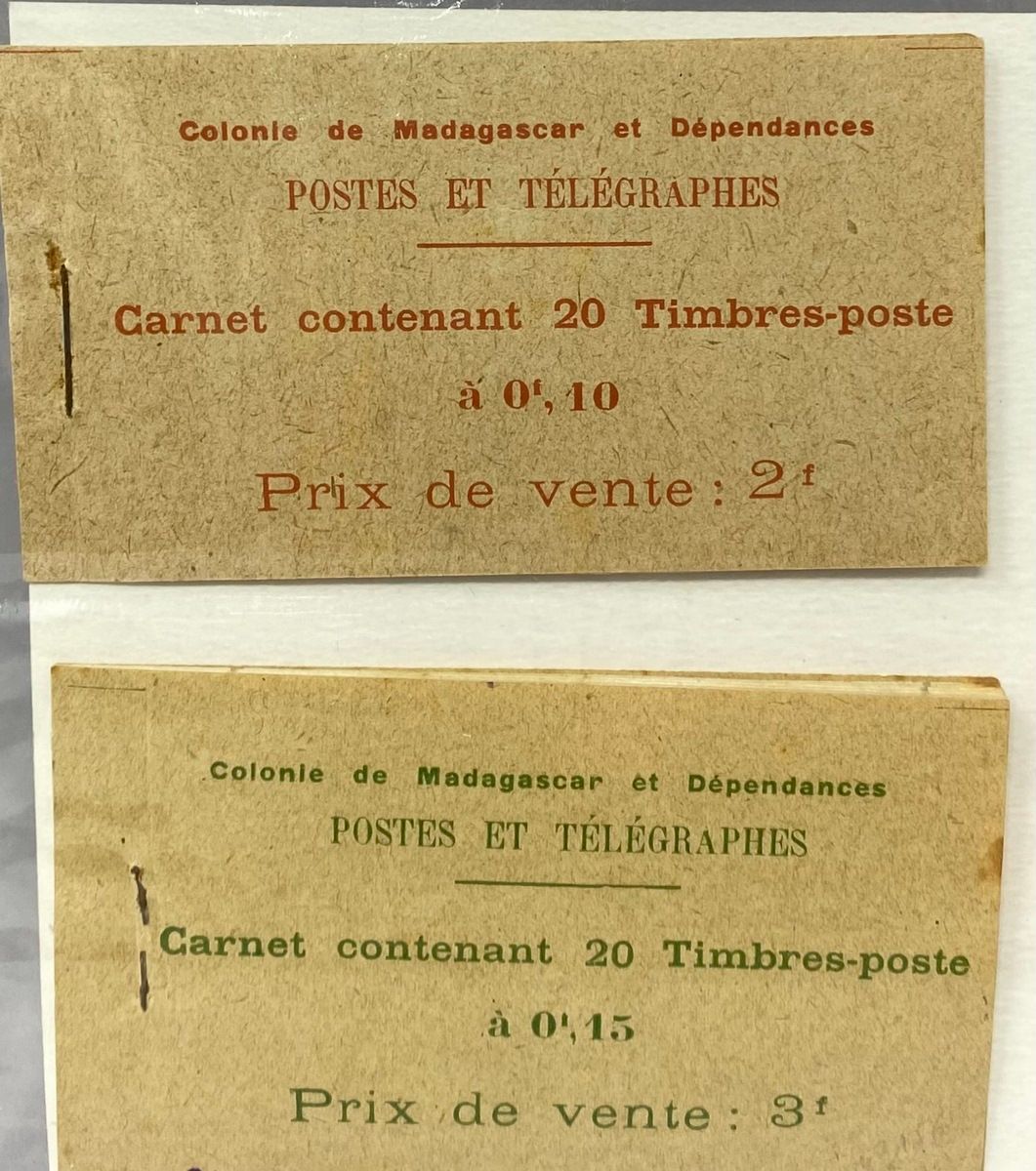 Null 马达加斯加
卓越的完整收藏。
Ellipses系列，5个价值签署的TTB，信件和碎片上的半邮票，France Libre。