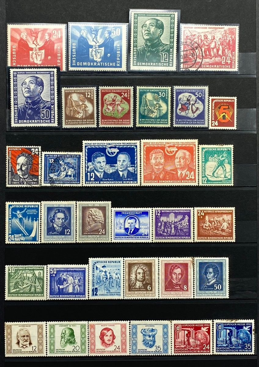Null GERMANY
Berlin and GDR
Both countries seem to be complete.
Cancelled stamps&hellip;