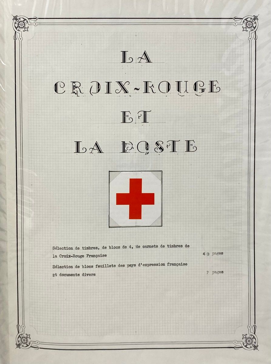 Null RED CROSS
1950, 1951 and 1952 in blocks of 4; notebooks and various.