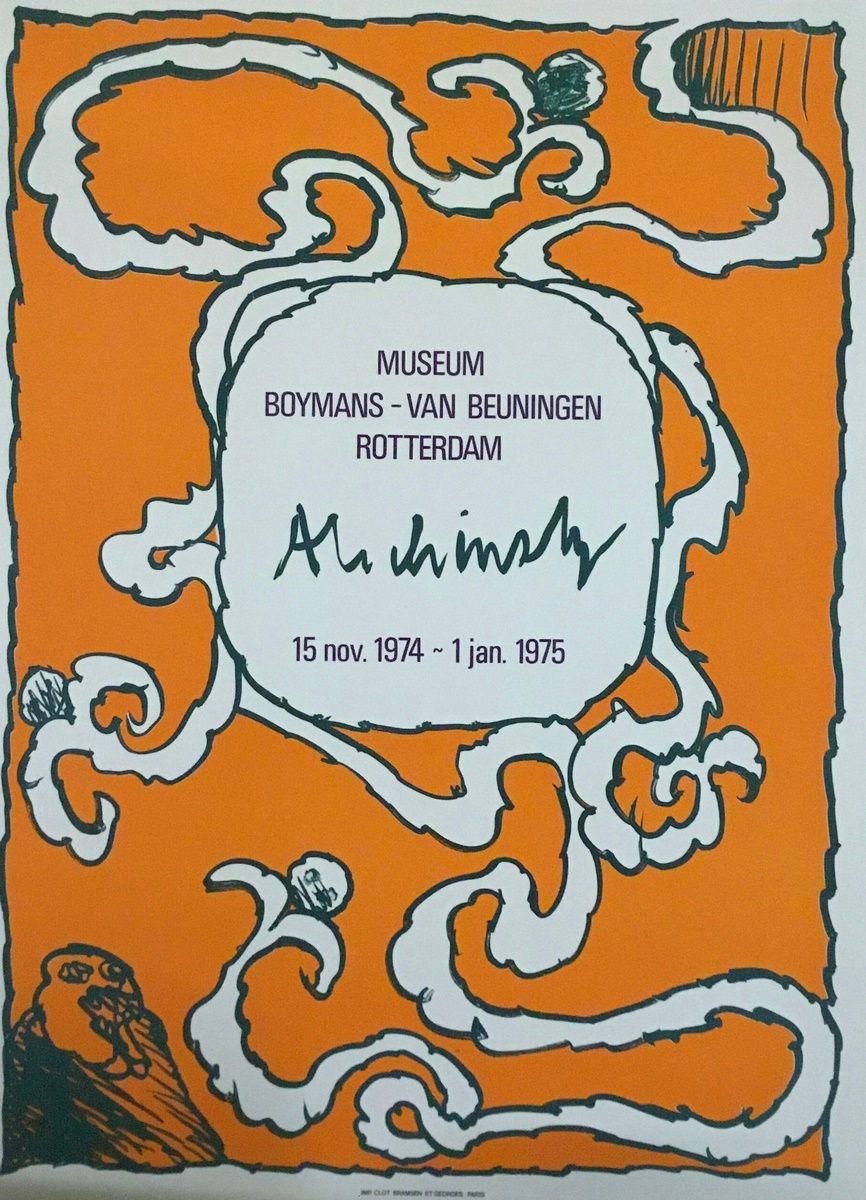 Null ALECHINSKY Pierre 
Manifesto originale 1975 Museo di Rotterdam. 
80 x 58 cm
